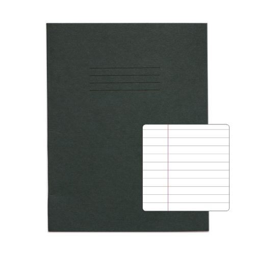 RHINO 9 x 7 Exercise Book 80 Page, Dark Green, F8M (Pack of 10)