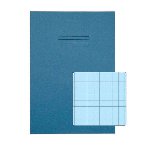 RHINO A4 Special Exercise Book 48 Page, Light Blue with Tinted Blue Paper, S10 (Pack of 10)