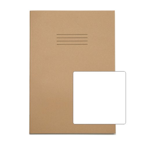 RHINO A4 Exercise Book 64 Page, Buff, B (Pack of 50)