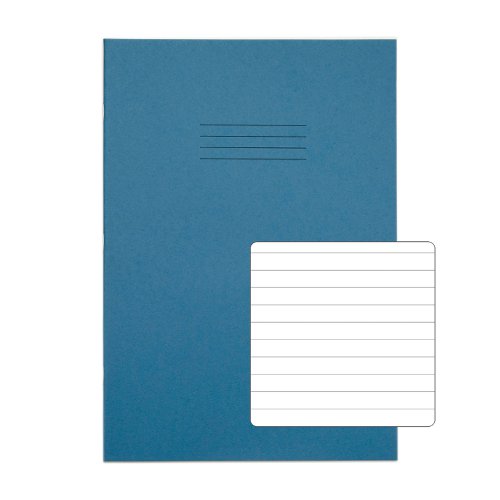 RHINO A4 Exercise Book 80 Page, Light Blue, F8 (Pack of 10)