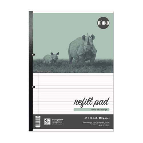 RHINO A4 Refill Pad 80 Leaf, F8M (Pack of 10)