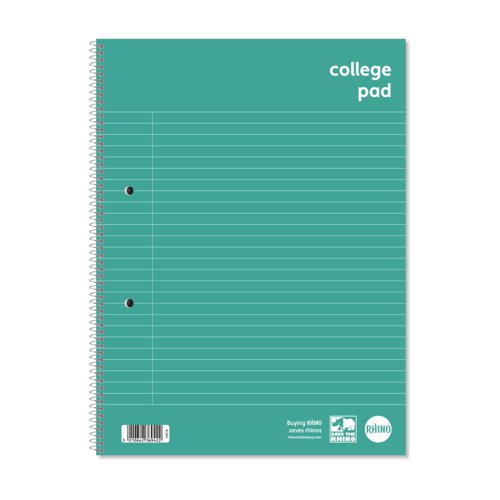 RHINO A4+ College Pad 70 Leaf, F8M (Pack of 10)