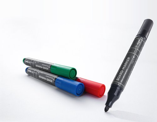 Board Marker - Black, Blue,Red,Green, Non-permanent (4) - BA010