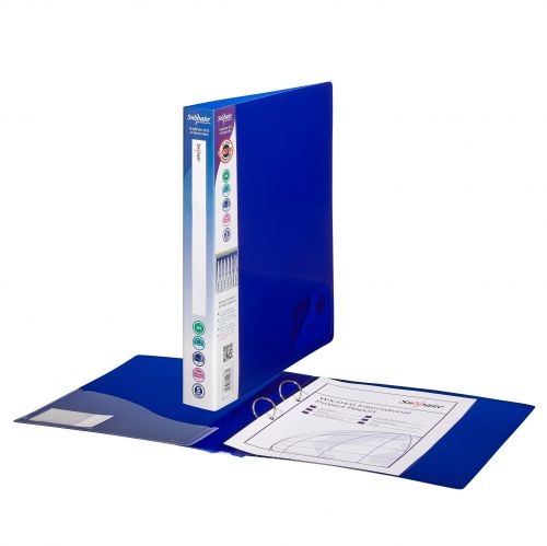 RingBinder 2/25 'O' Ring A4 Electra Blue- 10 Binders