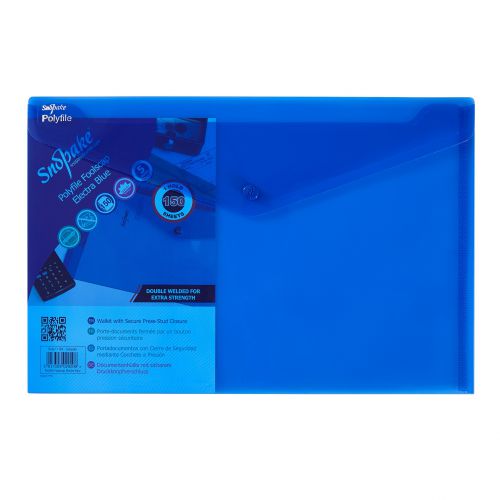 Polyfile Foolscap Electra Blue- 5 Files