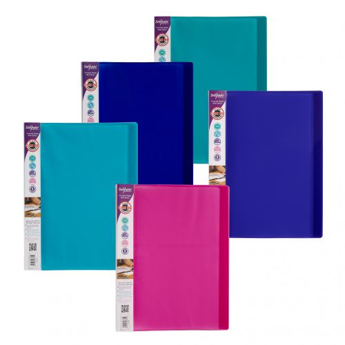 Display Book 24 pocket / 48 sides to view A4 Electra Assorted- 10 Books