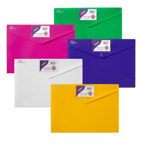 Polyfile ID A4 Bright Assorted- 5 Files