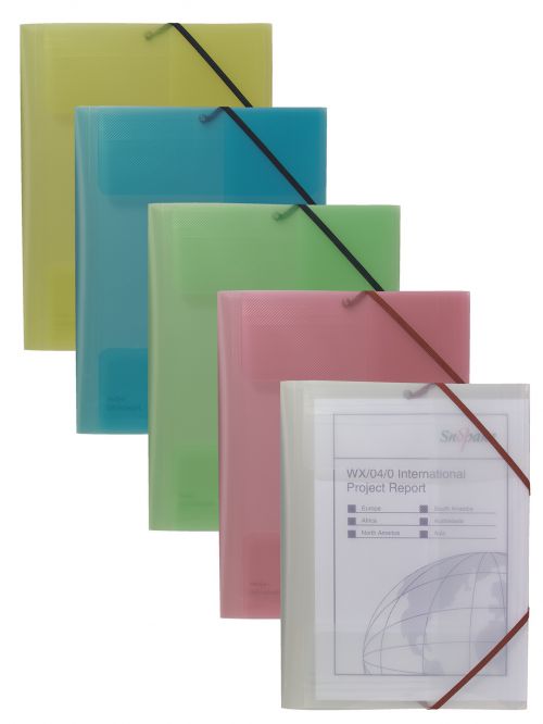 Filelastic A4 Assorted- 5 Files