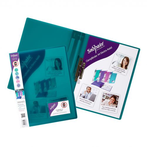 ClampBinder A4 Electra Assorted- 10 Files