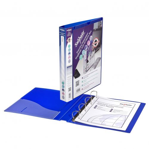 Executive Presentation RingBinder 4/25 'D' Ring A4 Electra Blue- 10 Binders