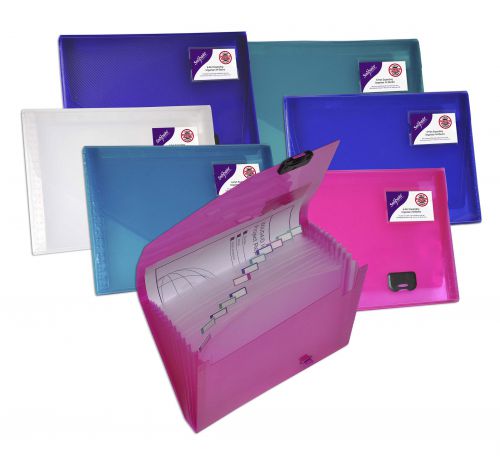 Organiser 6 part A4 Electra Assorted- 10 Organisers
