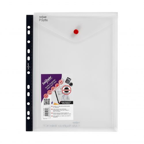Polyfile RingBinder Wallet HC/P A4 Clear- 5 Files