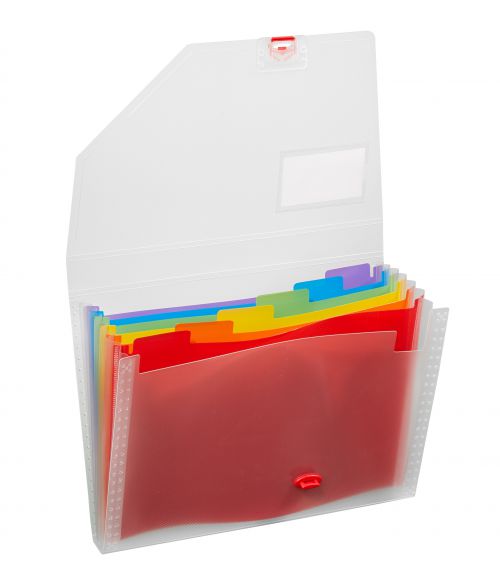 Rainbow 6 part Expanding Organiser A4- 1 Organiser