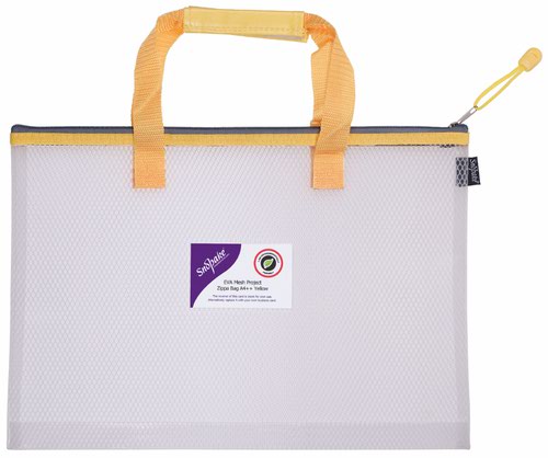 EVA Mesh HC Project Zippa Bag A4++ Yellow- 1 Bag