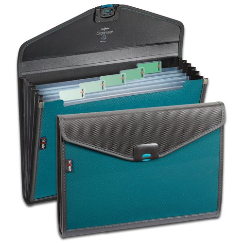 Zeon Organiser 6 part A4 Turquoise- 1 Organiser