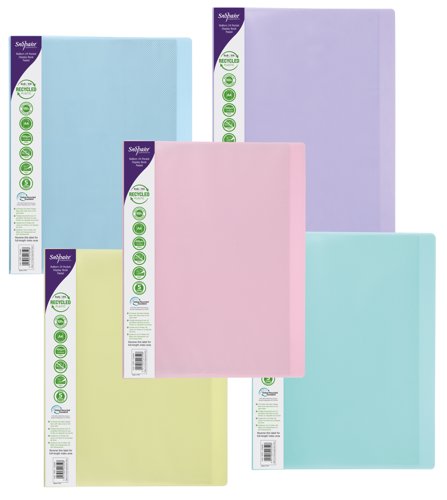 GRS ReBorn Display Book 24 Pocket / 48 sides to view A4 Pastel Asstd- 5 Books