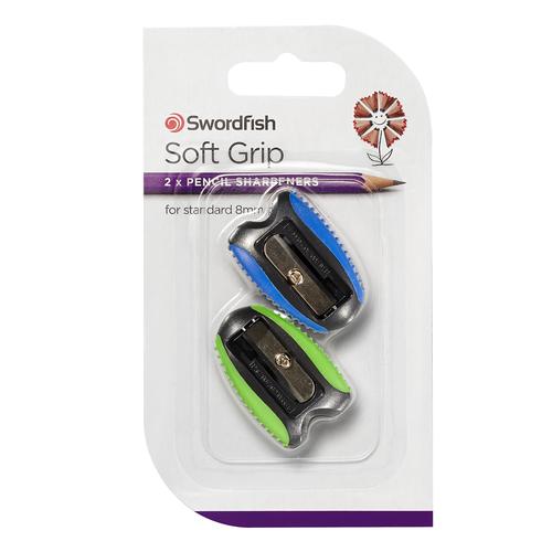 Soft Grip Sharpener Blister- 20 Blisters of 2 Sharpeners