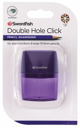Double Hole Click Sharpener Blister- 12 Blisters of 1