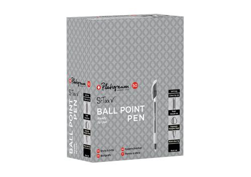 S-Tixx Black Ball Point Pen - 1 Box of 50 pens