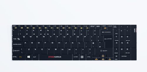 Solo #pad - Portable 2.4 GHz Wireless Rechargeable Keyboard with Number pad - Black