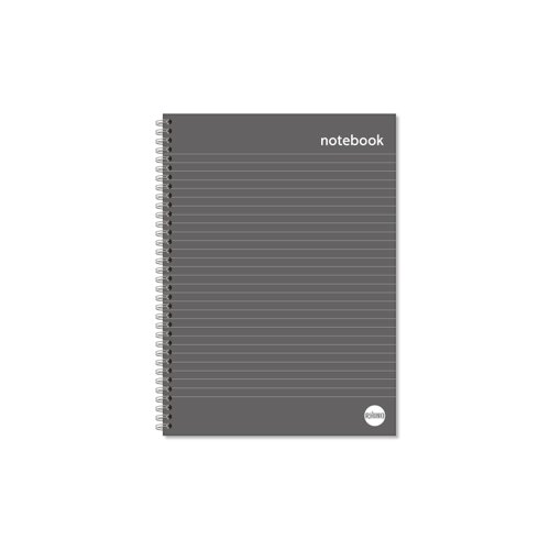 Rhino Everyday Hardback Wirebound Book A4 Black Pack of 3