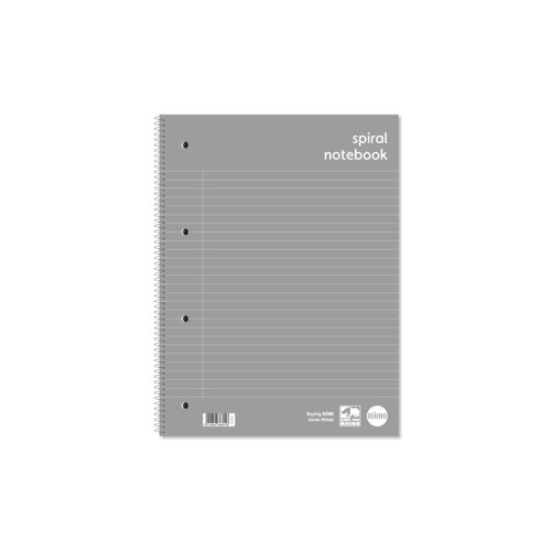 Rhino Everyday Ruled Margin Spiral Soft Cover Notebook 140 Pages A4 Pack of 5